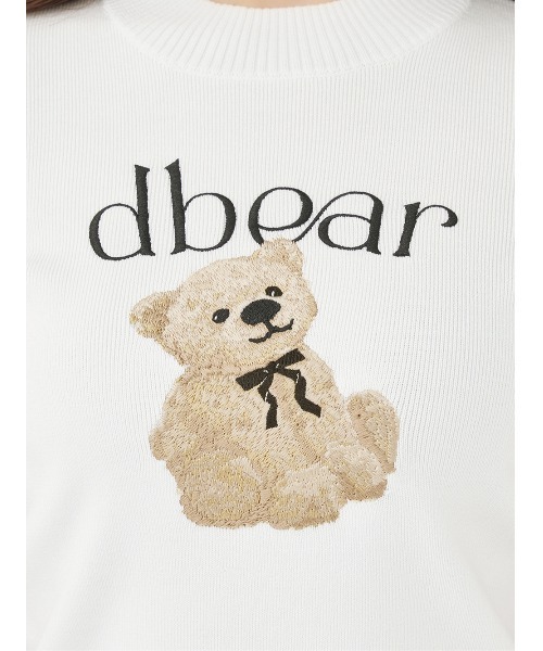 Darich（ダーリッチ） ニット セーター エンブロイダリーDbearハーフ