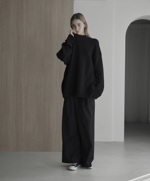 「remer」 長袖ニット MEDIUM アイボリー メンズ_画像2