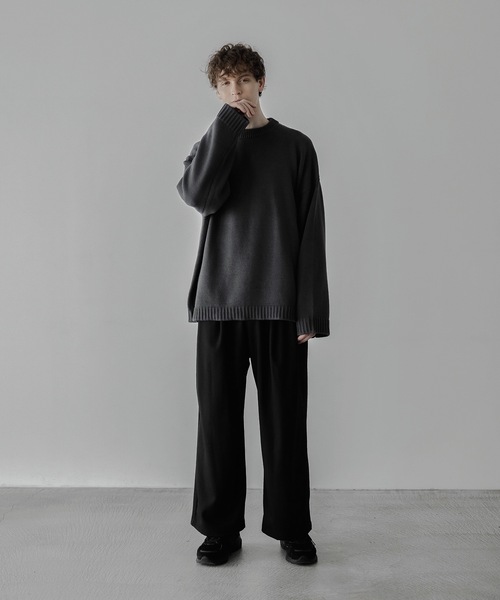 「remer」 長袖ニット MEDIUM アイボリー メンズ_画像3