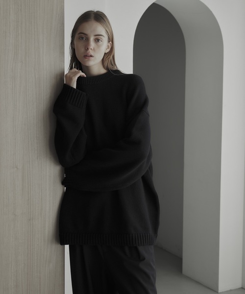 「remer」 長袖ニット MEDIUM アイボリー メンズ_画像4