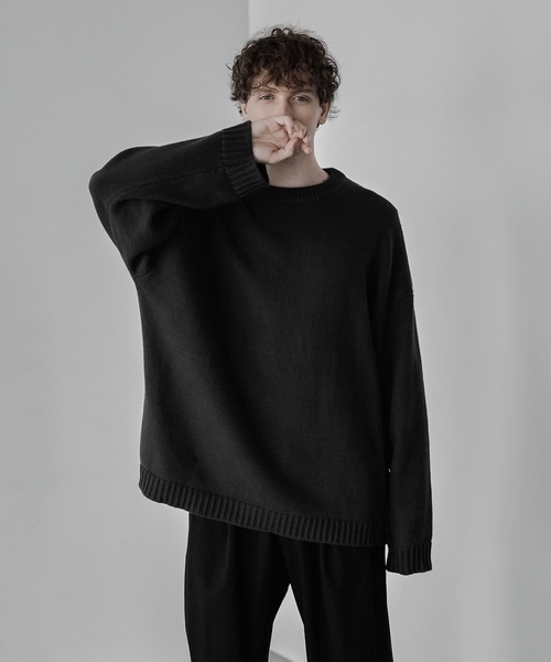 「remer」 長袖ニット MEDIUM アイボリー メンズ_画像5