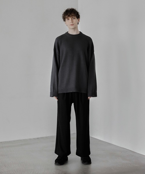 「remer」 長袖ニット MEDIUM アイボリー メンズ_画像6