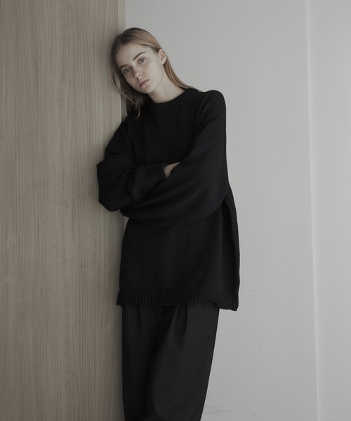 「remer」 長袖ニット MEDIUM アイボリー メンズ_画像9