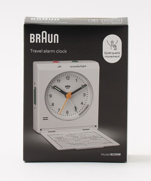 BRAUN（ブラウン） 時計 「BRAUN」TRAVEL ALARM CLOCK BC05 : ZOZOTOWN