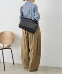 ショルダーバッグ バッグ 「本革」ラージレザー...の詳細画像2
