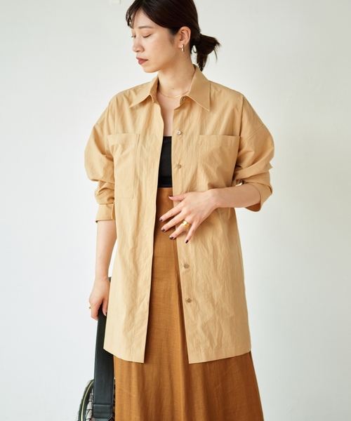 レディース VERMEIL par iena スカラップカラーシャツ レースシャツ 