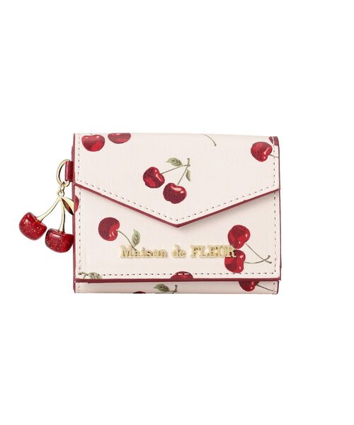 Maison de FLEUR（メゾンドフルール） 財布 リーフ付きチェリープチ