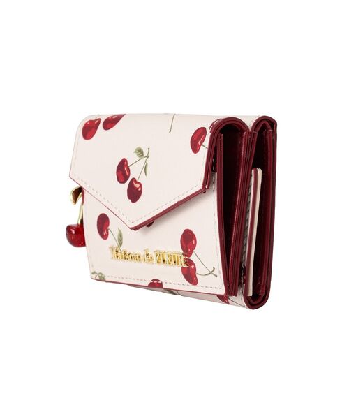Maison de FLEUR（メゾンドフルール） 財布 リーフ付きチェリープチ