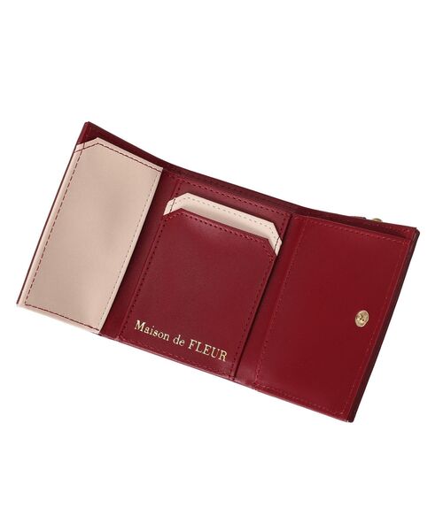 Maison de FLEUR（メゾンドフルール） 財布 リーフ付きチェリープチ