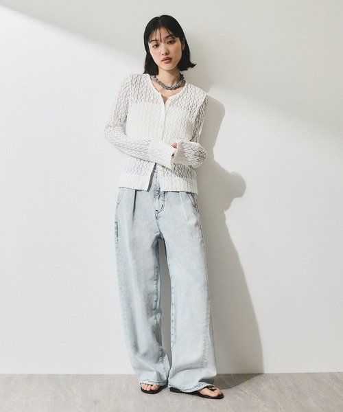 「ADAM ET ROPE'」 デニムパンツ 36 ブルー系その他6 レディース_画像5