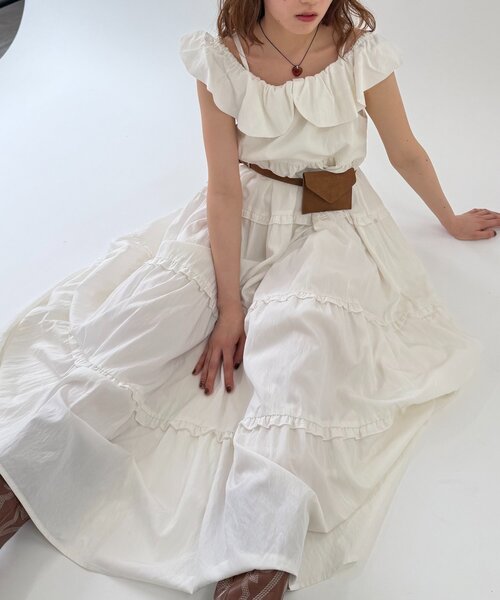 w closet（ダブルクローゼット） ワンピース マルチウェイティアード