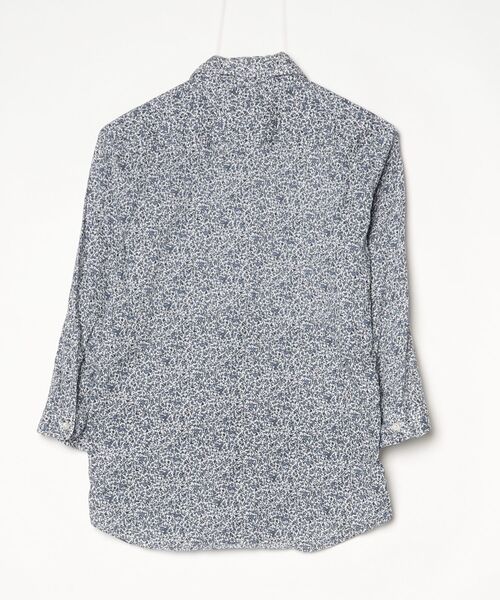 「shuttle notes」 7分袖シャツ SMALL ブルー メンズ_画像2