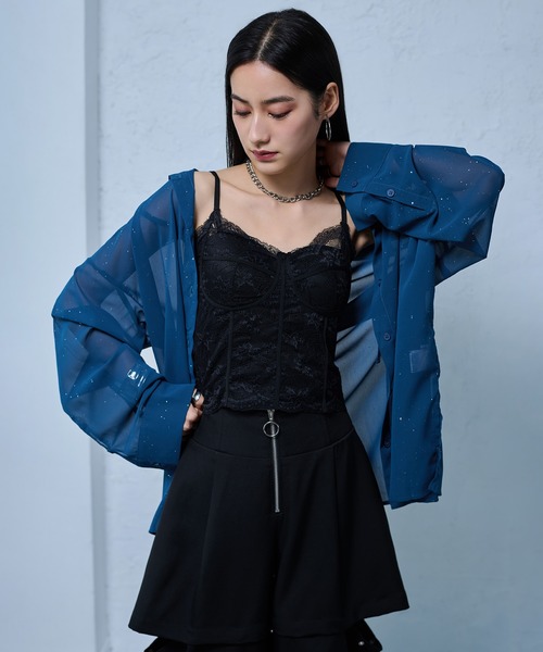 Ellno de Mavie（エルノデメヴィ） カップ付き キャミソール レース