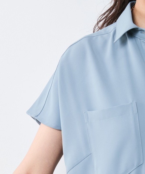 「CHIC STYLE」 オールインワン M ブルー レディース_画像7