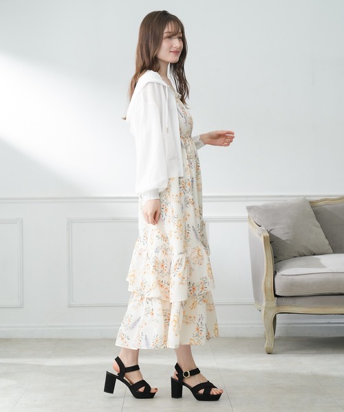 「ASTORIA ODIER」 キャミソールワンピース MEDIUM イエロー レディース_画像3