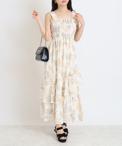 「ASTORIA ODIER」 キャミソールワンピース MEDIUM イエロー レディース_画像8