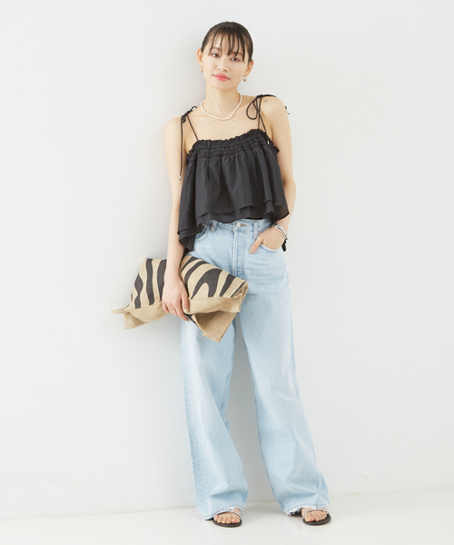 「AGOLDE」 デニムパンツ 24 ライトブルー レディース_画像3
