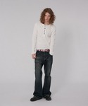 ヘンリーネック tシャツ CUT-OFF HE...の詳細画像1