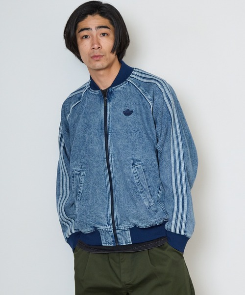 新品タグ付き　アディダス　デニム　ジャケット　Ｌ adidas（アディダス） デニムジャケット gジャン SST TRACK TOP デニム