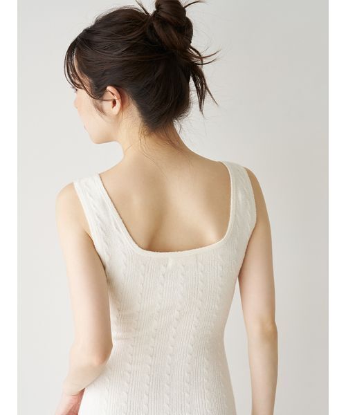 SNIDEL HOME パジャマ ルームウェア 「Creamy」ケーブルニット