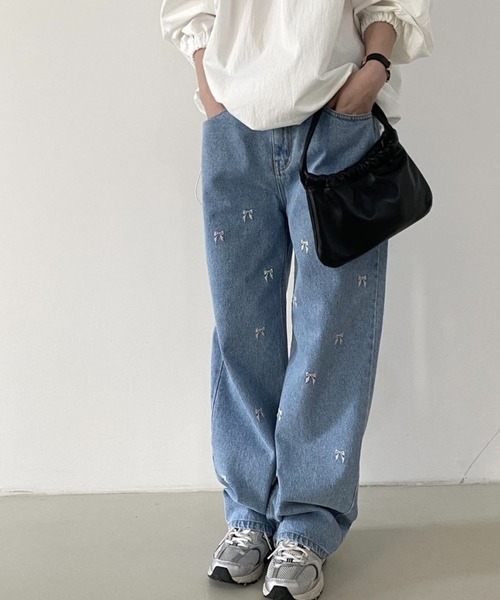「meJane」 デニムパンツ S ブルー レディース_画像3