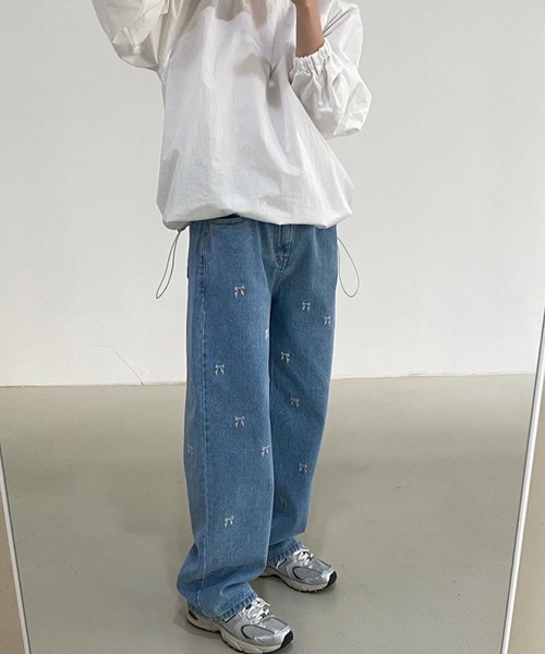 「meJane」 デニムパンツ S ブルー レディース_画像8