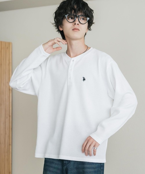 U.S. POLO ASSN.（ユーエスポロアッスン） ヘンリーネック tシャツ