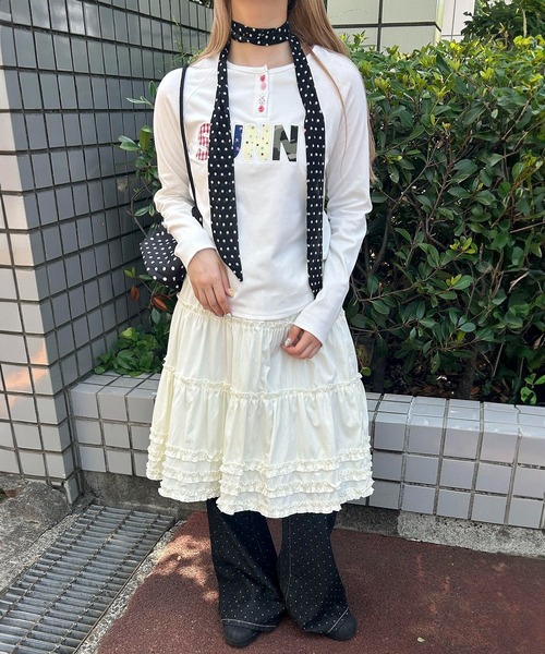 WC ヘンリーネック tシャツ 「大人気で長袖Ver.登場」アソートボタン