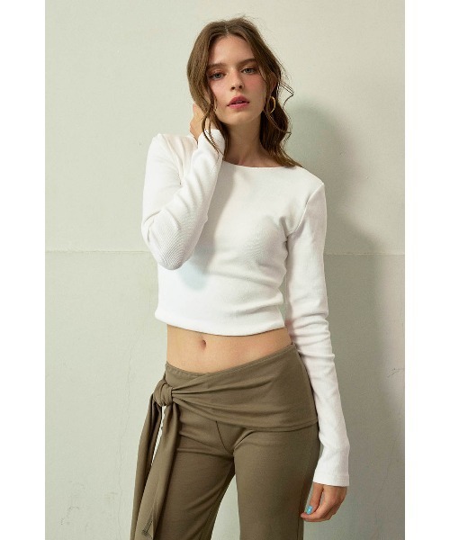 ALEXIA STAM（アリシアスタン） tシャツ Back Adjuster Long Sleeve