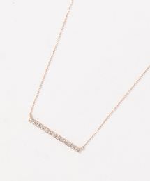 con affetto(ファッション) ネックレス K18ダイヤバーネックレス