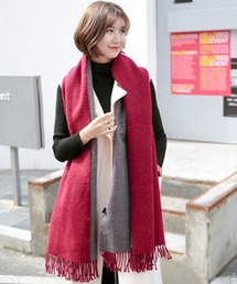 DAY CLOSET ストール マフラー レディース ツートンカラー大判