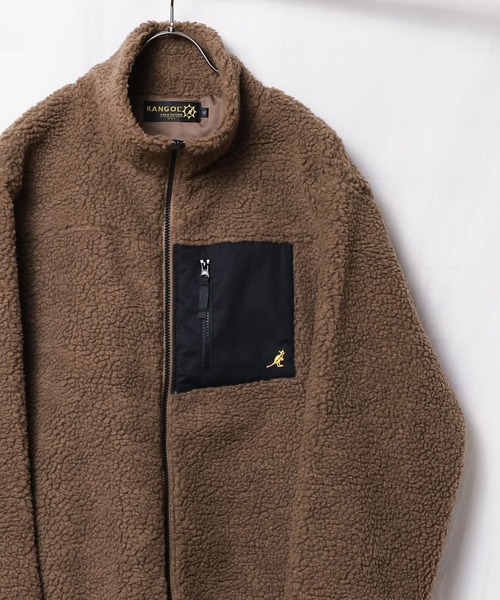 新品　タグ付き⭐カンゴール　ボアジャケット　メンズ　レディース KANGOL ブルゾン アウター 「KANGOL/カンゴール」ハイネック