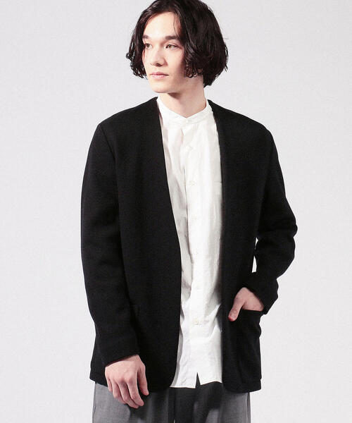 カラー ジャケット ノーカラージャケット CABaN シルクカシミヤ ミラノリブノーカラージャケット ZOZOTOWN PayPayモール店 - 通販 - PayPayモール ミヤの
