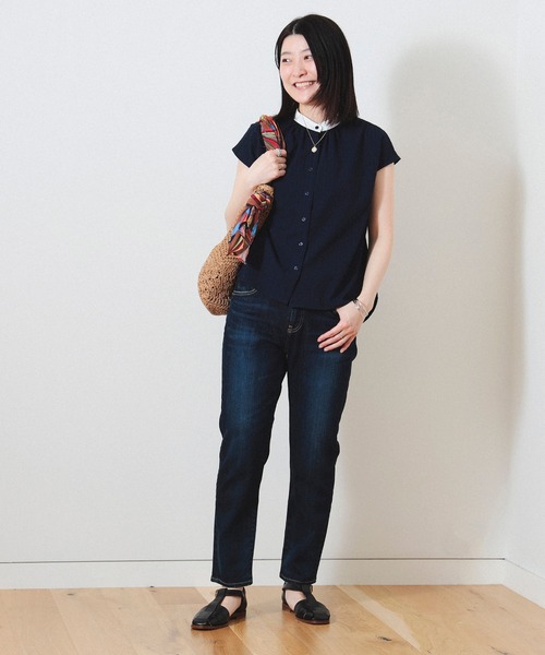 ブラウス シャツ クレリック ストライプシャツ レディース BEAMS HEART ブラウス シャツ クレリック ストライプシャツ