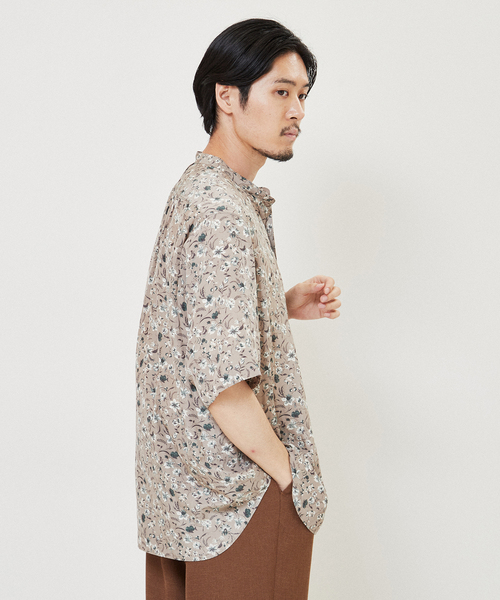 EDIFICE LA BOUCLE / エディフィス ラブークル　日本製 セール】【LA BOUCLE / ラブークル】レース オープンカラー 半袖