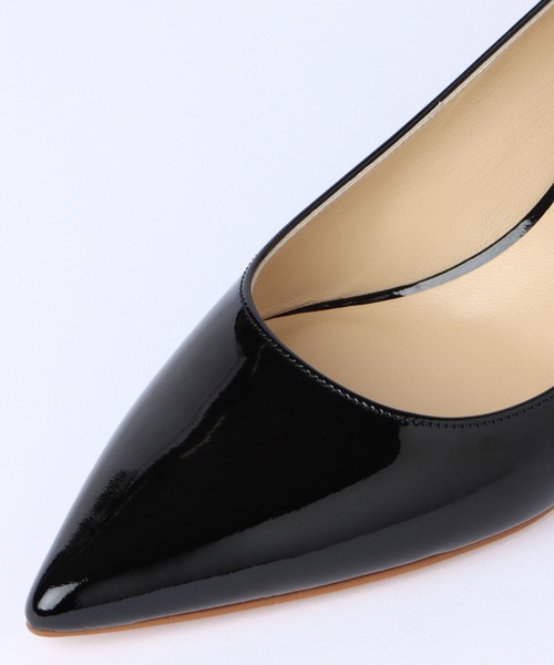 allureville パンプス エナメルポインテッドパンプス レディース 