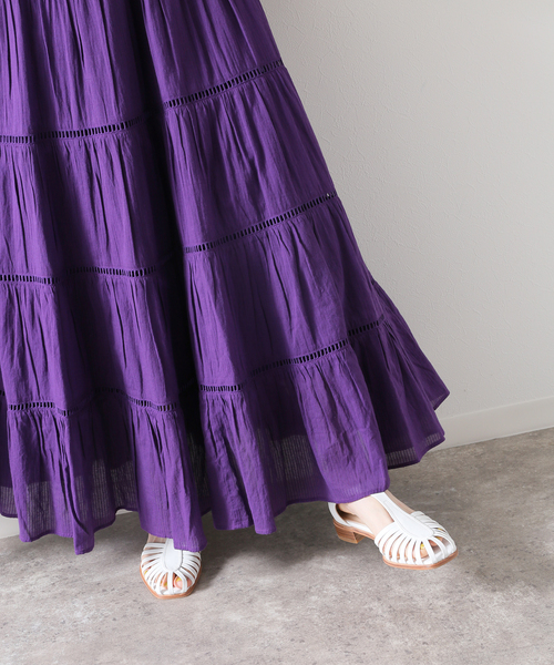SLOBE IENA normment/ノーメント　ワンピース 定価25300円 SLOBE IENA ワンピース 【normment/ノーメント】 stripe cotton