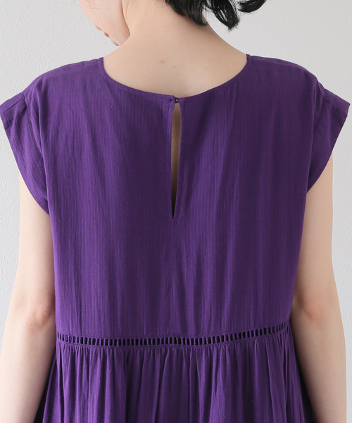 SLOBE IENA normment/ノーメント　ワンピース 定価25300円 セール】【normment/ノーメント】 stripe emb n/s ワンピース