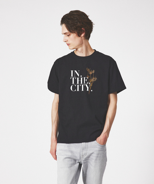【IN THE CITY】ドライフラワー 半袖 Tシャツ ABAHOUSE｜【IN THE CITY】ドライフラワー 半袖 Tシャツ