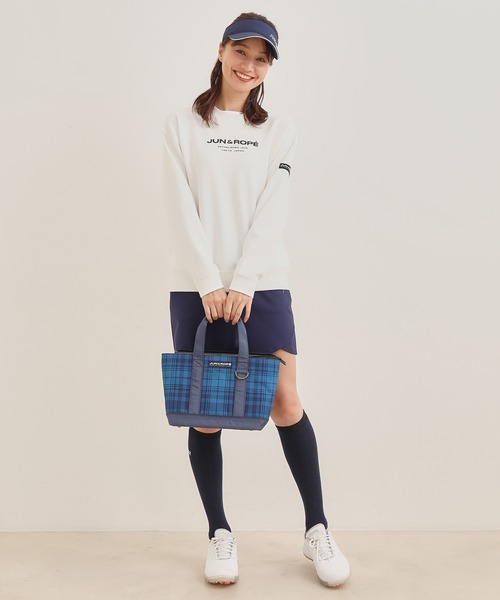 Jun & Ropé プレイドモノグラムカートバッグ JUN&ROPE' トートバッグ プレイドモノグラムカートバッグ