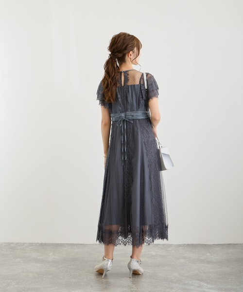 Dorry Doll ドレス ドットチュール×レースドレス : ZOZOTOWN