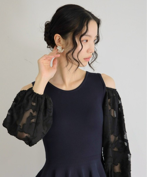 【美品】LoisCRAYON ジャガードワンピース&フリルニット CRAYON ONLINE STORE