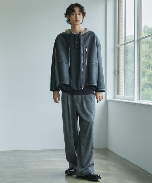 年末セール♡レザームートンジャケット♡ レザームートンジャケット ｜ムートン レザージャケット エコレザー