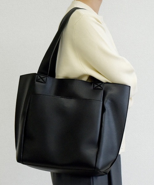 DAY CLOSET トートバッグ 「A4収納可能」マルチに使えるきれいめ合皮