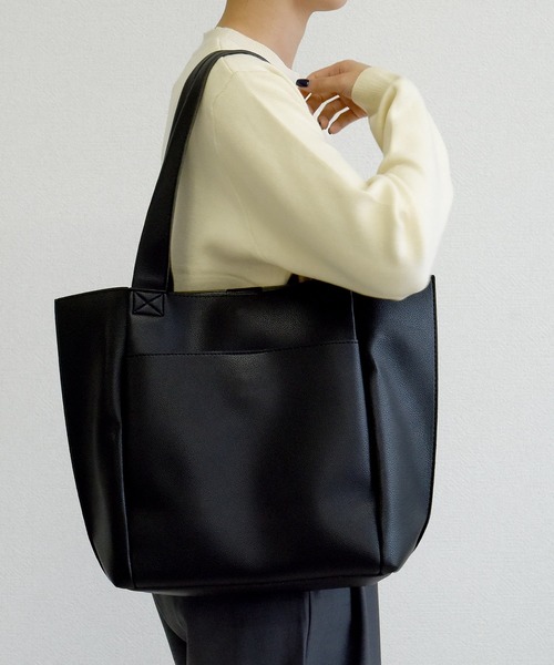 DAY CLOSET トートバッグ 「A4収納可能」マルチに使えるきれいめ合皮