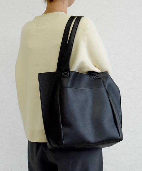 DAY CLOSET トートバッグ 「A4収納可能」マルチに使えるきれいめ合皮