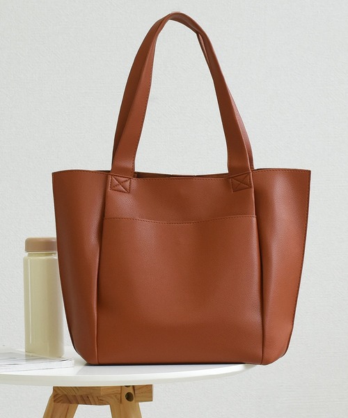 DAY CLOSET トートバッグ 「A4収納可能」マルチに使えるきれいめ合皮