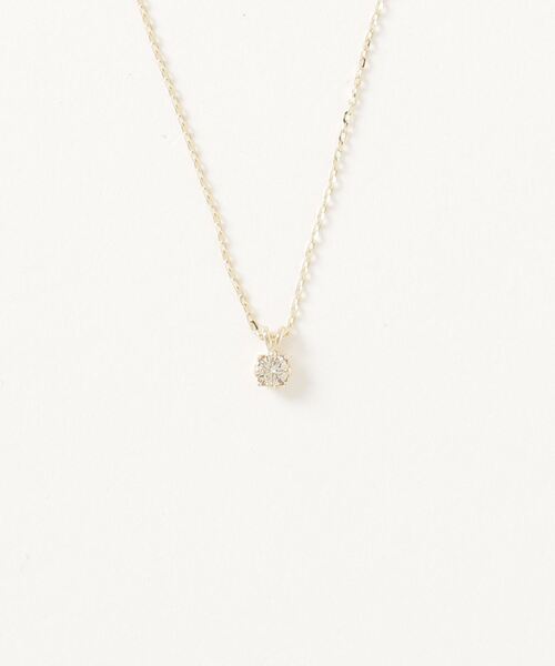 NOJESS ネックレス K10ダイヤモンドネックレス（0.05ct） レディース 