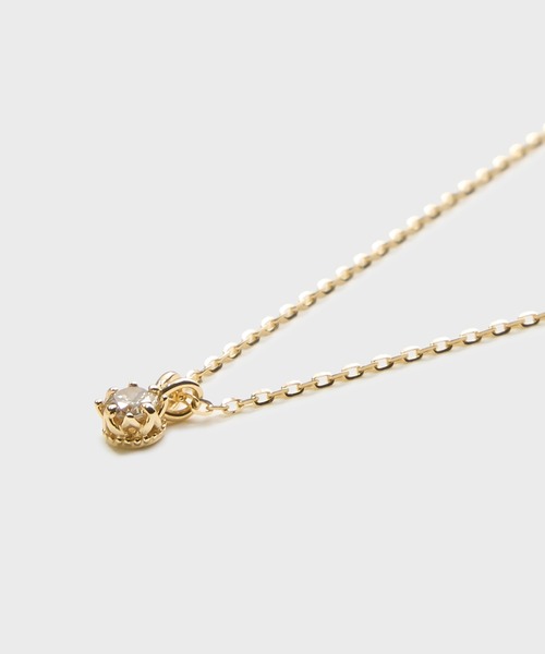 ネックレス K10ダイヤモンドネックレス（0.05ct） レディースの画像