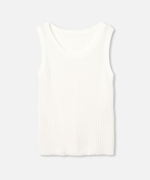 タンクトップ ノースリーブ  2WAY RIB TANK レディース